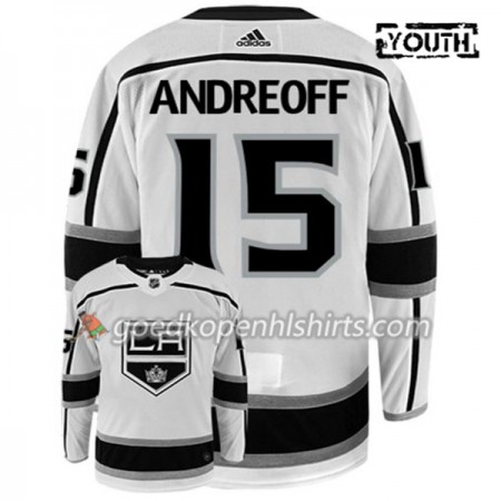 Los Angeles Kings ANDY ANDREOFF 15 Adidas Wit Authentic Shirt - Kinderen
